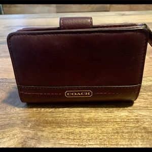 Coach leather wallet
